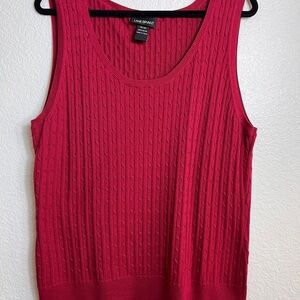 Lane Bryant Women's Red Sweater Tank sz 18 / 20